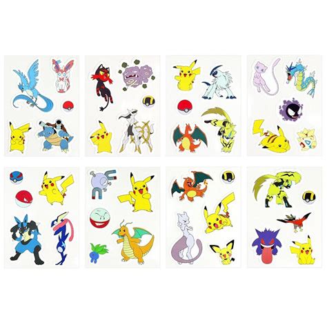 Pokemon Printable Sticker Sheet