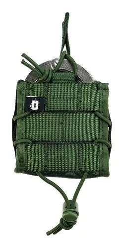 Porta Algemas Modular Invictus Locked Verde Tático Militar