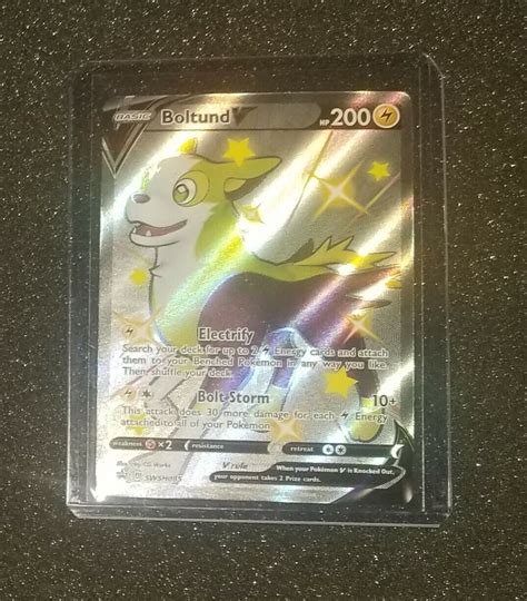 Shiny Boltund V Full Art Shining Fates Pokemon Tcg Blackstar Promo