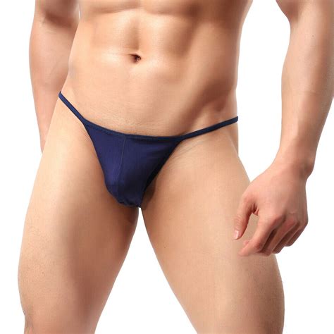 Men G String Thong Bulge Pouch Panties Micro Bikini T Back Underwear