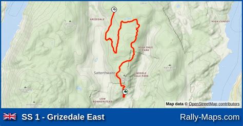 SS 1 Grizedale East Stage Map Coppermines Grizedale Stages Rally