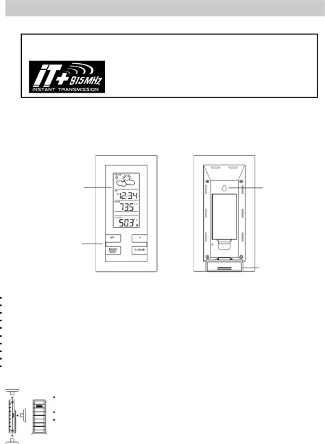 Instrukcja obsługi La Crosse Technology WS 9215U IT 10 stron