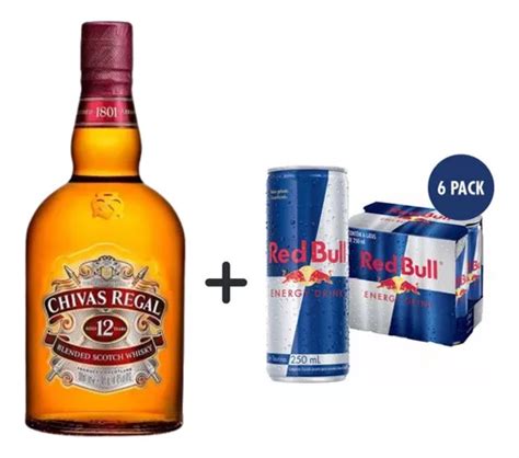 Combo Whisky Chivas Regal L Red Bull Pack C Lt Ml Frete Gr Tis