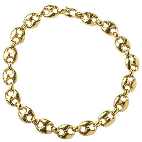 Gucci Gold Link Necklace At 1stdibs