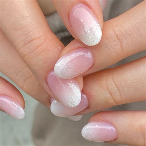 French Ombre Nails With Glitter Manicure Ideas Not Just For Christmas