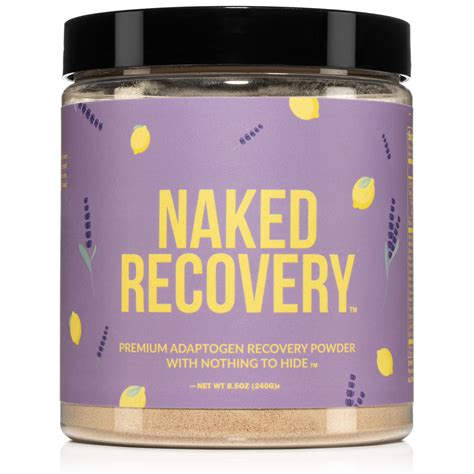 Naked Recovery Mushroom Supplement Powder Lions Mane Cordyceps