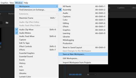 How To Create Custom Workspaces In Adobe Premiere Pro