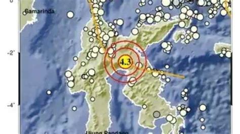 Gempa Terkini Di Indonesia Gempa Bumi Di Barat Laut Luwu Timur