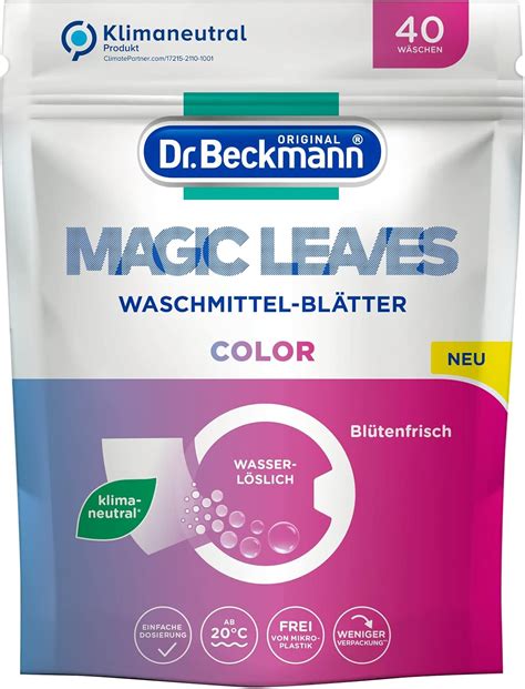 Dr Beckmann Magic Leaves Waschmittel Bl Tter Color Vordosierte