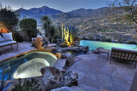 Arizona Desert Home Combines Waterscaping Xeriscaping And Desertscaping