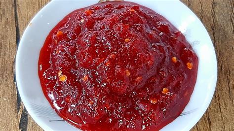 Spicy Fresh Red Chilli Jam Hot And Sweet Jam Spicy And Sweet Jam રેડ