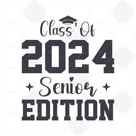 Premium Vector Vector Senior 2024 Lettering Class Of 2024 Stickers