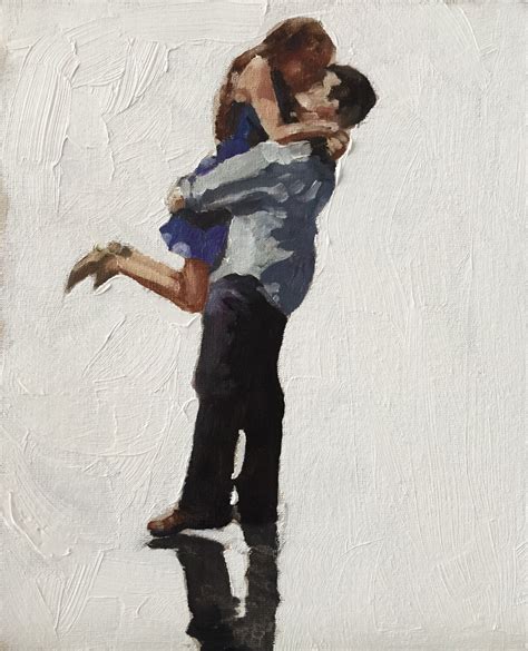 Couple Hugging Painting Couple Painting Couple Art PRINT Etsy