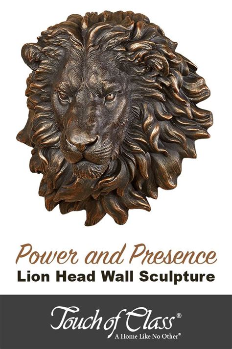 Power And Presence Lion Head Wall Sculpture Wall Sculptures Lion