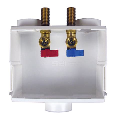 Du All Dual Drain Washing Machine Outlet Box Standard Brass Turn