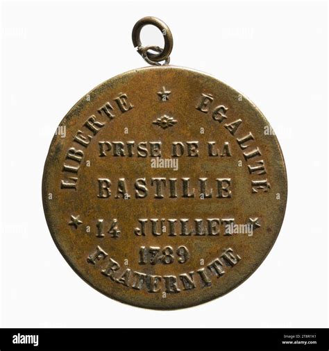 Prise De La Bastille Th Century Th Century Numismatic Medal