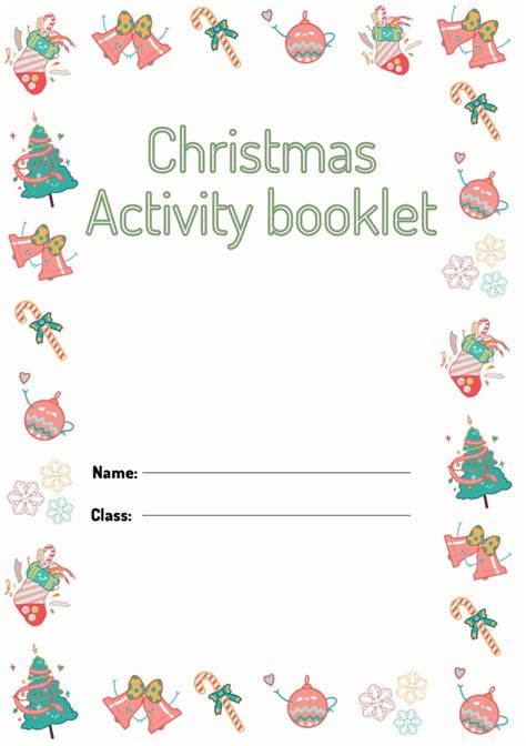 Christmas Activity Booklet Sheets