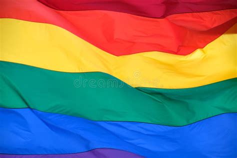 Rainbow flag stock image. Image of horizontal, inclusion - 253859153