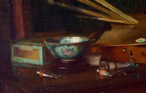 Proantic Nature Morte Dans l Atelier Du Peintre XIXème Siècle