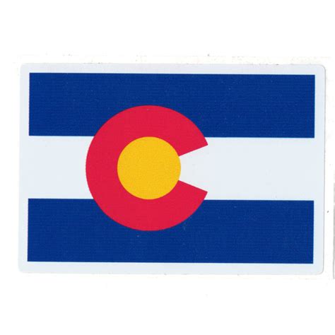 Colorado Flag High Quality Sticker 2.75" x 4" - Puffr