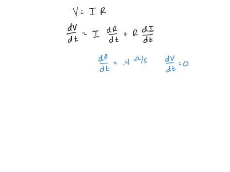 Solved Ohm S Law V Ir Describes The Relationship Between The Voltage V Across A Resistor The