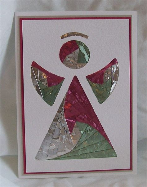 Angel Iris Folded Card Iris Folding Cards Iris Folding Pattern