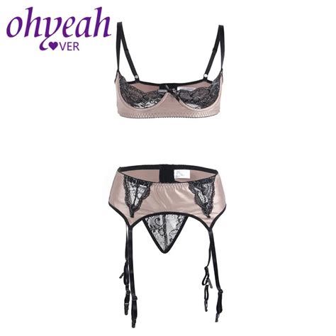 Ohyeahlover Conjunto Lingerie Open Bust Plus Size Lingerie Sets