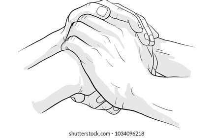 Hands Together Drawing Photos and Images | Shutterstock