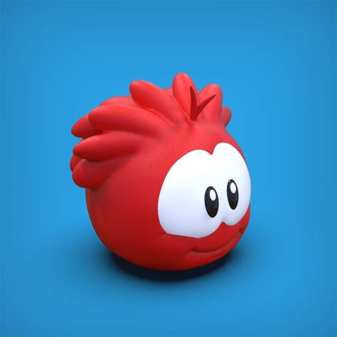 Red Puffle Club Penguin🐧・ Stl File For 3d Printing・cults