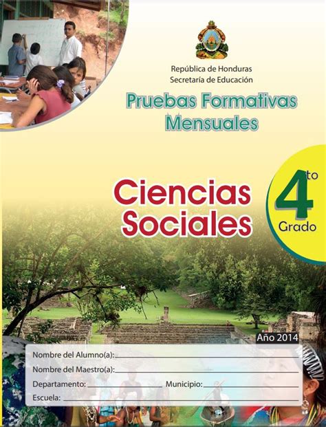 Prueba Formativa Ciencias Sociales Cuarto Grado Libros Honduras