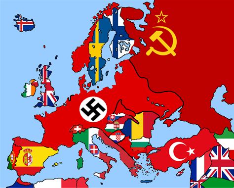 Flag map of Europe 1941-1944 by Nikodemlaso on DeviantArt