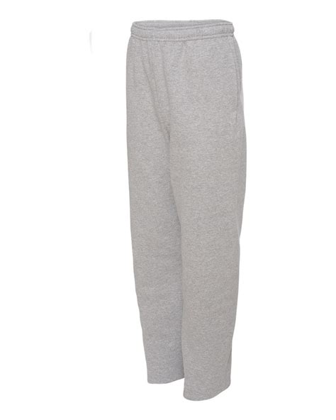 Jerzees Open Bottom Sweatpants With Pockets For Men