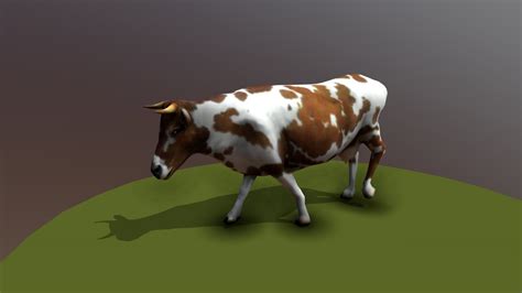 Cow Walking Animation Low Poly 3d Model By Euramec [41b8f22] Sketchfab