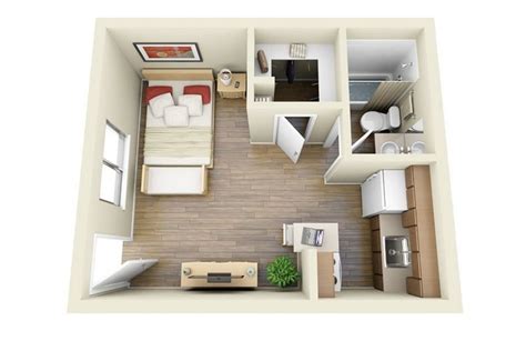 Studio Apartment Floor Plans | Studio apartment floor plans, Studio ...