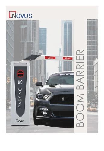 Novus Black Gray Curve Ultra Fast Boom Barrier For Parking