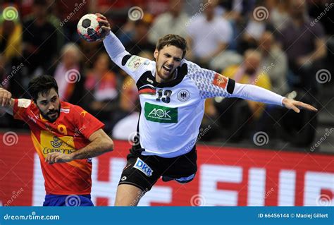 EHF EURO 2016 Germany Spain Final Editorial Stock Image Image Of