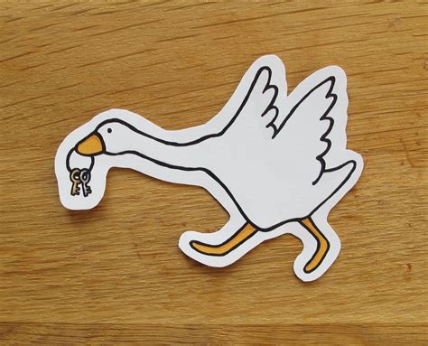 Cute Stickers Inspired By Untitled Goose Game Etsy