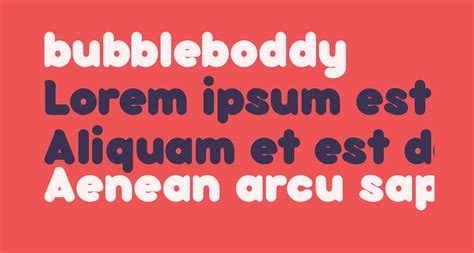 Bubbleboddy Free Font What Font Is