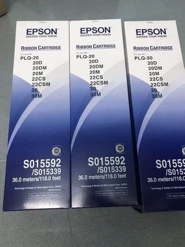 Ribon Cartridge Black Epson Plq Ribbon At Rs Box In Mumbai Id