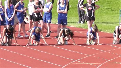 100m Chase Middle School 7th Grade Girls Mt Spokane Youtube