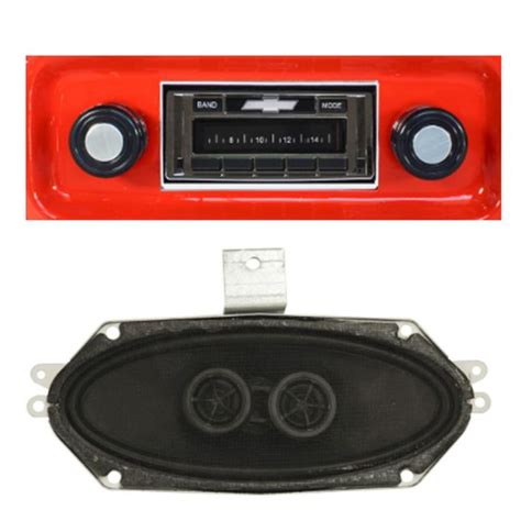 Custom Autosound C10 Slidebar Radio And Dash Speaker Kit 1967 1972