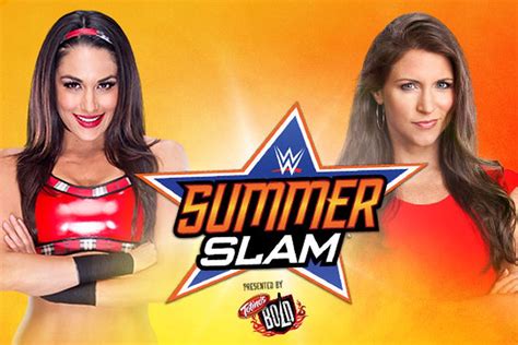 Stephanie McMahon vs. Brie Bella match official for WWE SummerSlam 2014 - Cageside Seats