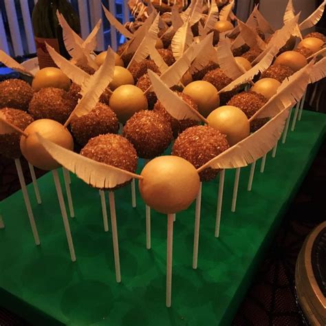 Golden Snitch Cake Pops Cake Pops Harry Potter Golden Snitch Cake