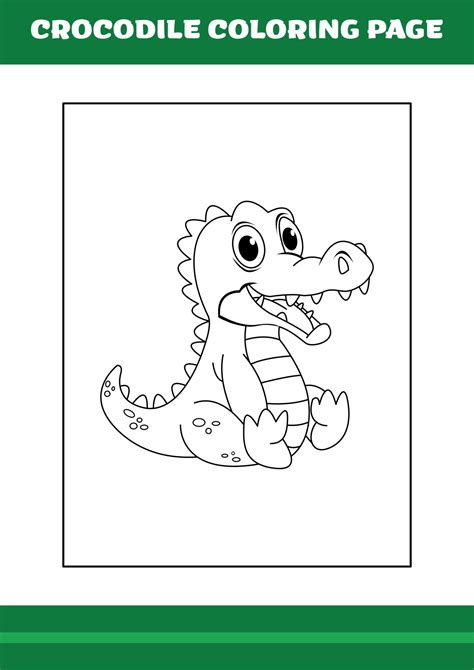 crocodilo para colorir ilustração de crocodilo de desenho animado para