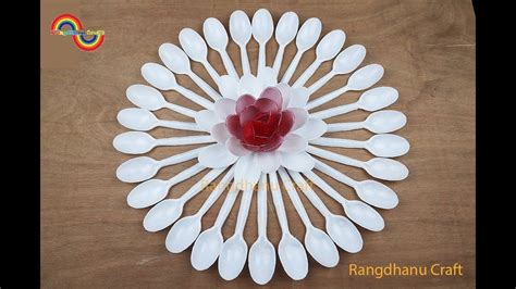 Diy Plastic Spoon Floating Lotus Flower How To Decorate Lotus