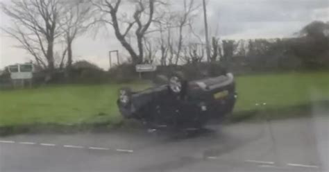 Recap Person Injured On A390 Near Truro After Car Flips Cornwall Live