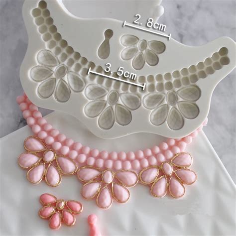 Luyou Diy Pearl String Beads Sugarcraft Silicone Mold Fondant Mold Cake