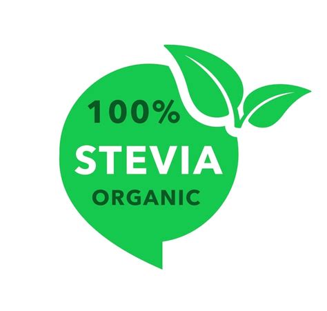 Premium Vector Stevia Sweetener Icon Natural Organic Stevia Sweetener