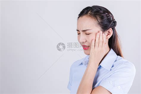 商务女士痛苦难受情绪表现高清图片下载-正版图片500648128-摄图网