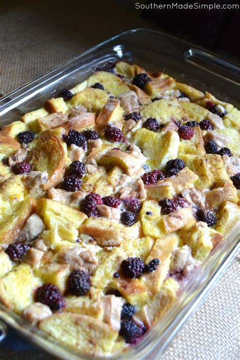 Blackberry Cream Cheese French Toast Casserole Southern Made Simple